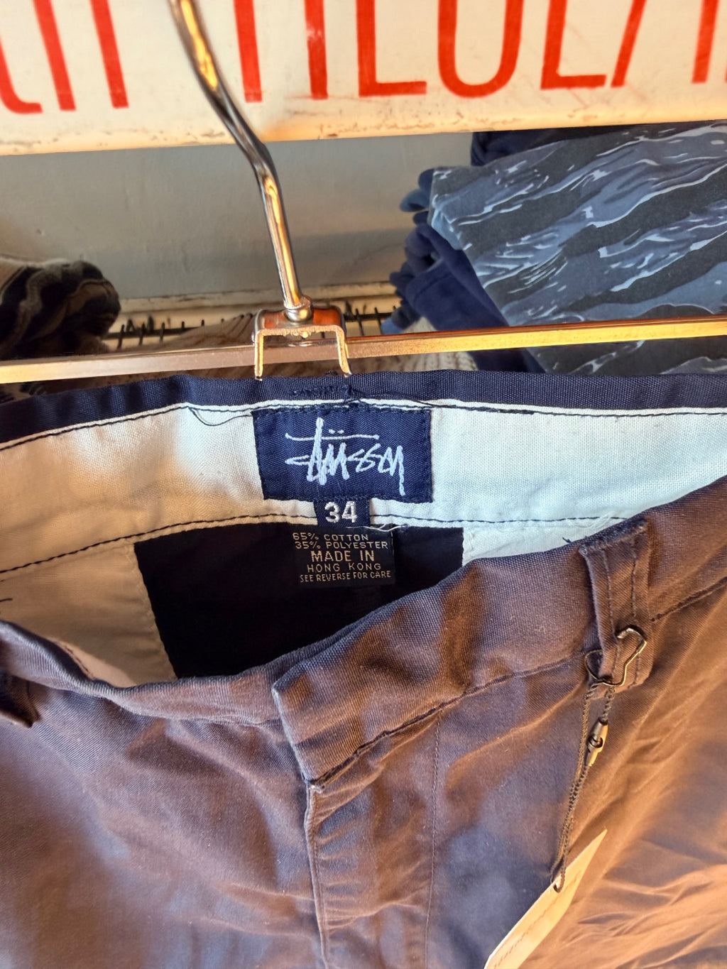 Navy Blue Stussy Shorts