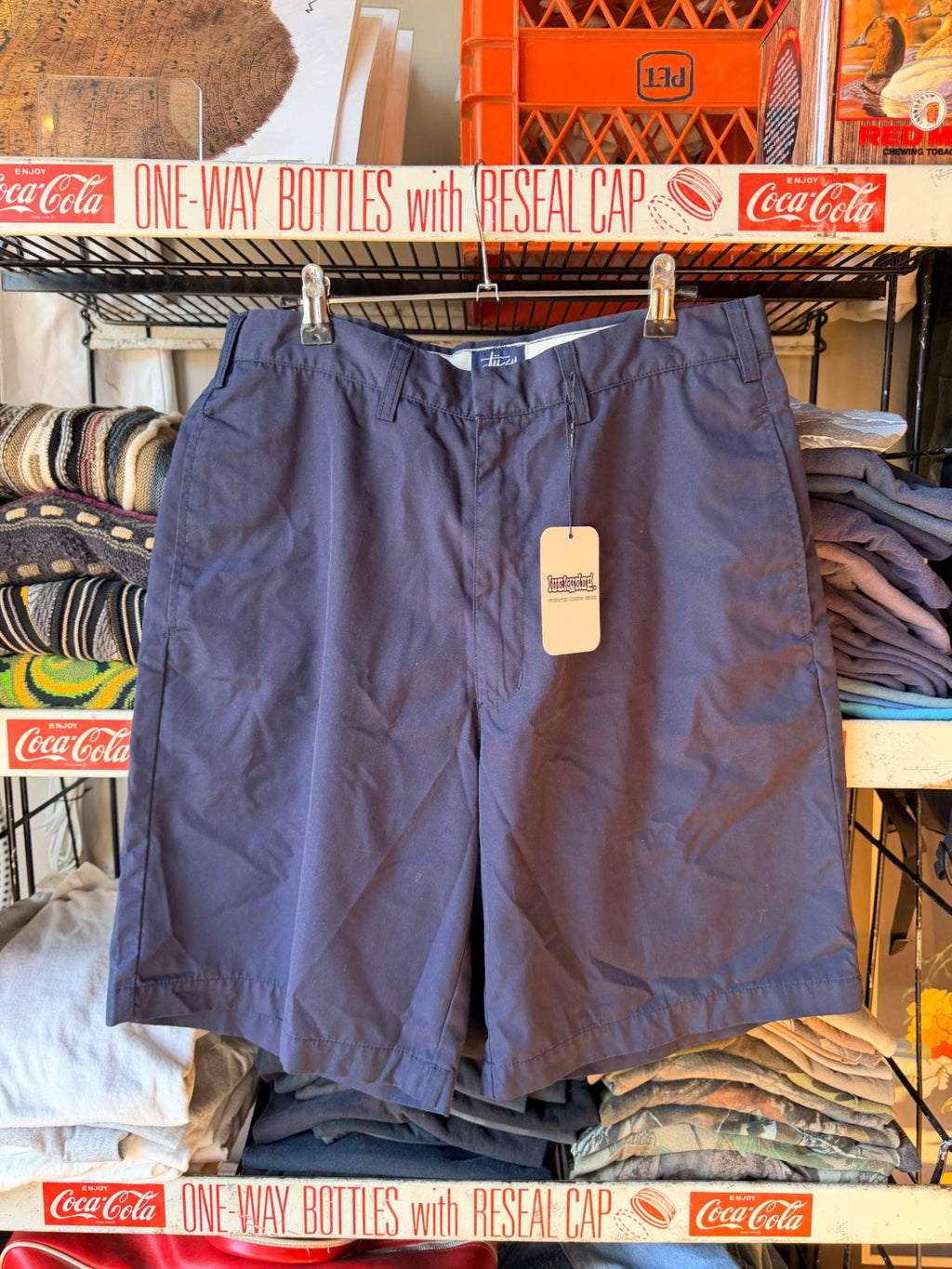 Navy Blue Stussy Shorts