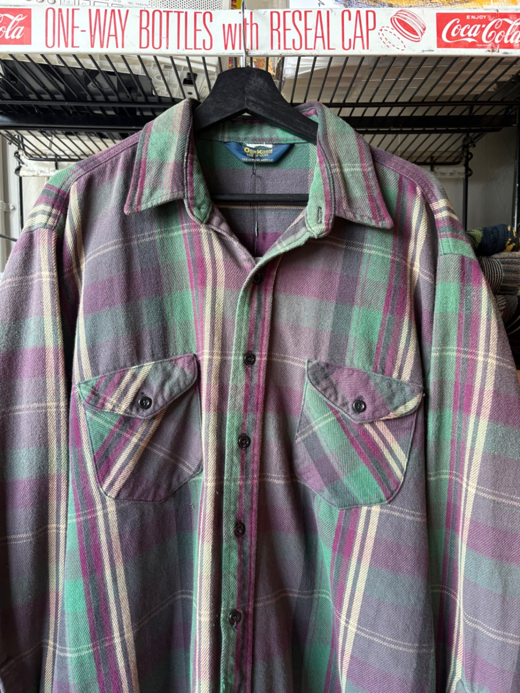 Green Osh Kosh Flannel