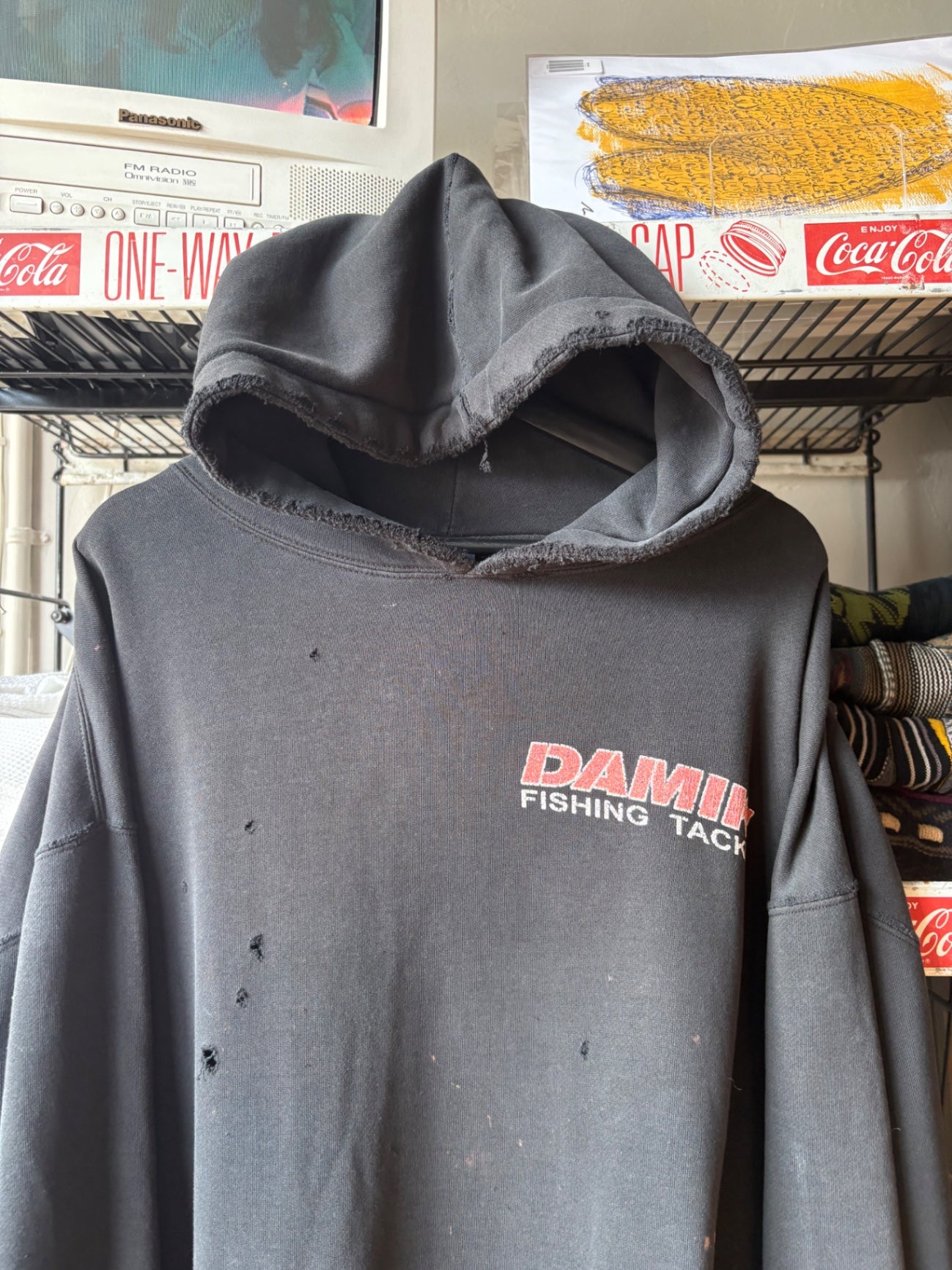 Black Damiki Fishing Hoodie