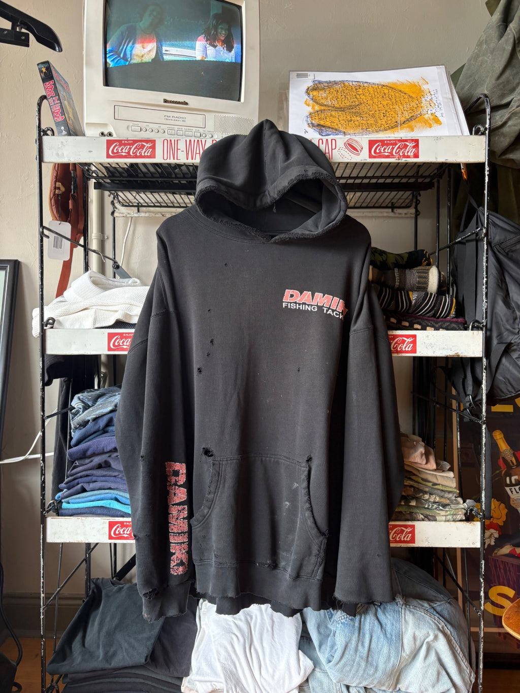 Black Damiki Fishing Hoodie