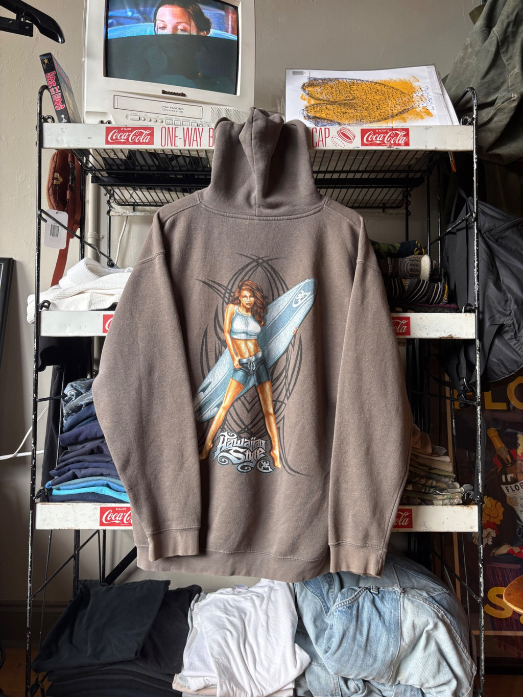 Hawaiian Style Pin up girl hoodie