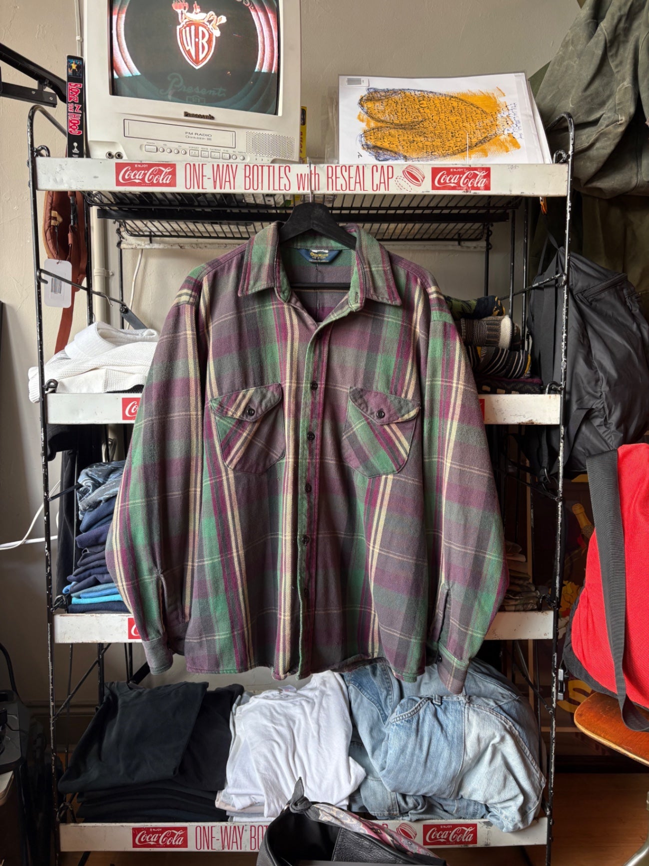 Green Osh Kosh Flannel