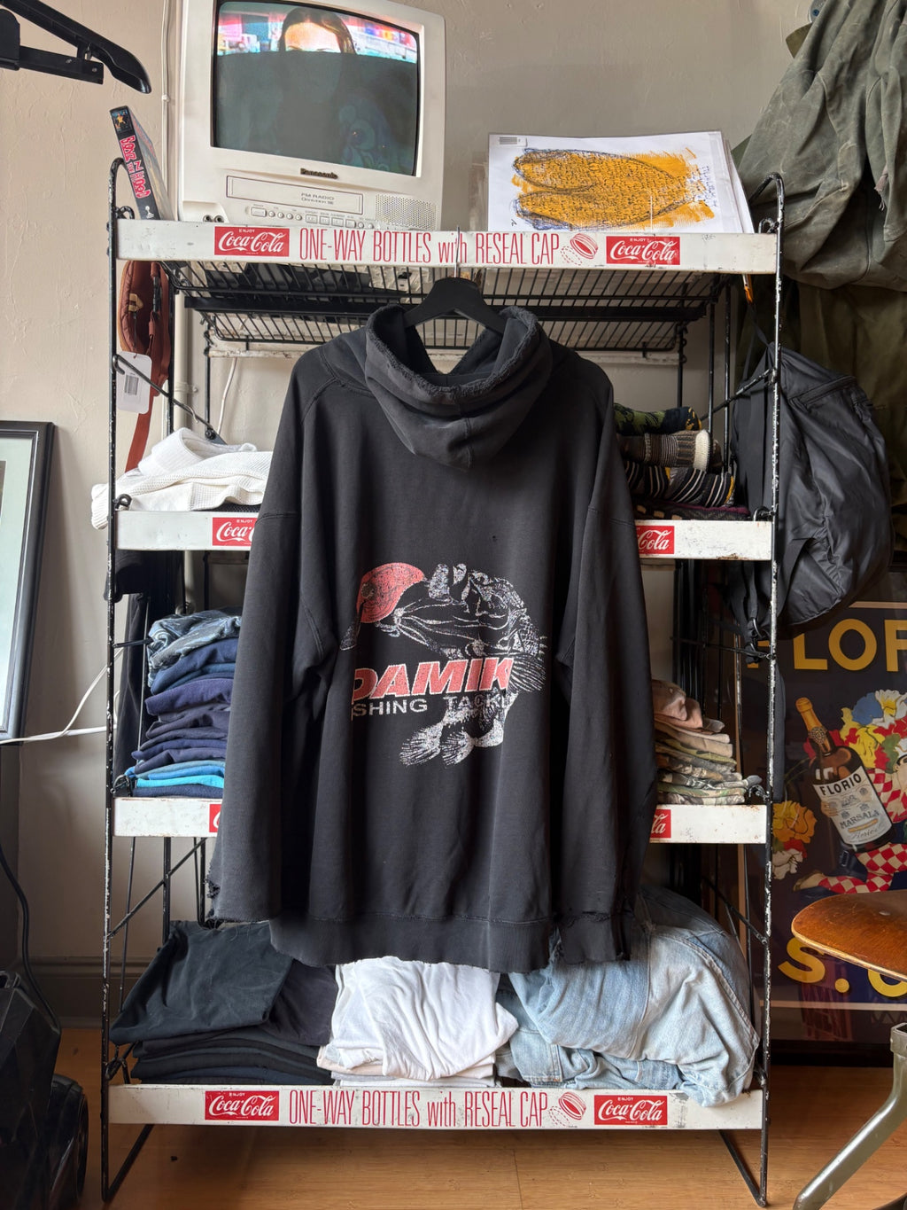 Black Damiki Fishing Hoodie