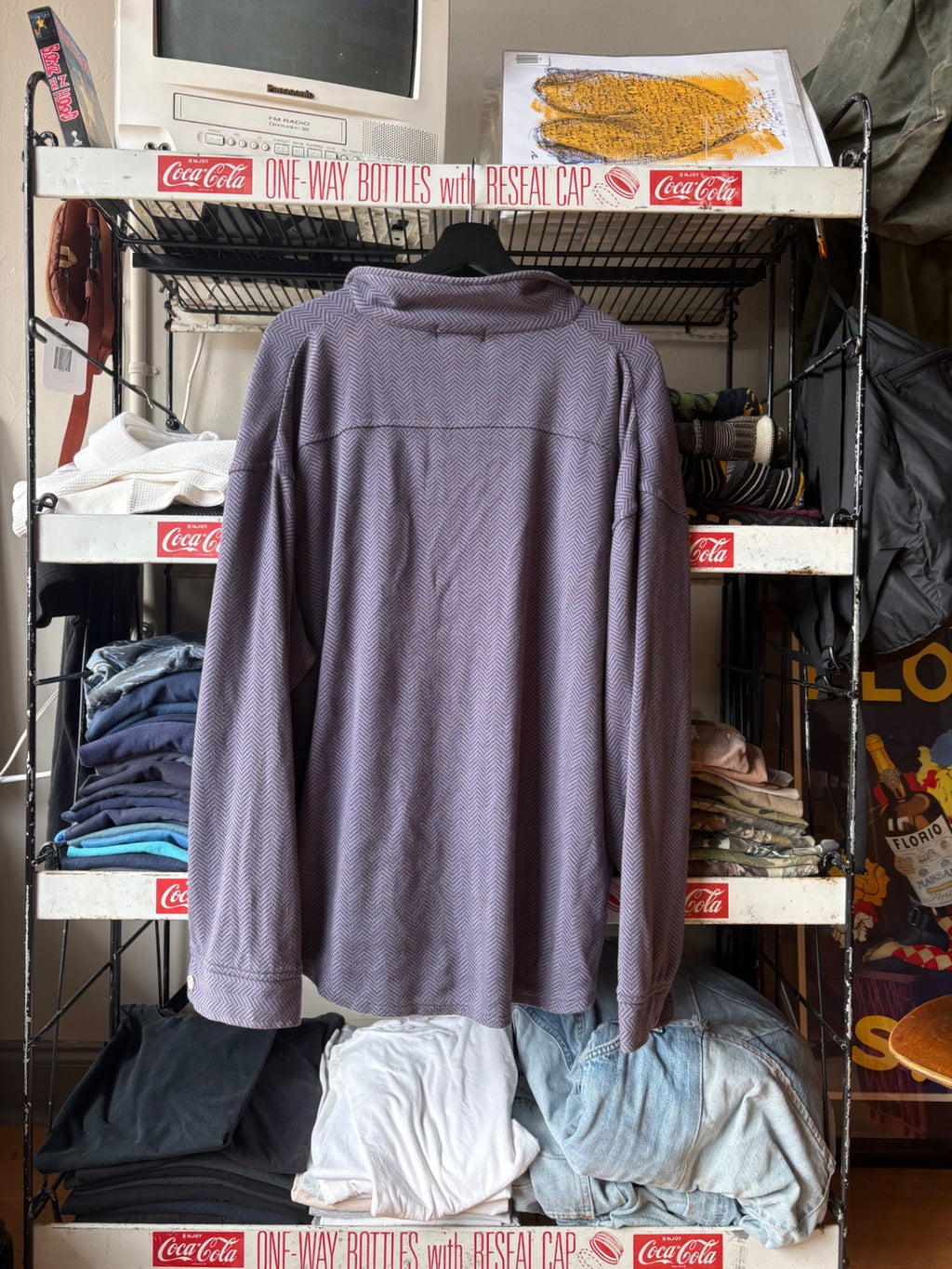 Purple Striped Quicksilver Zip up
