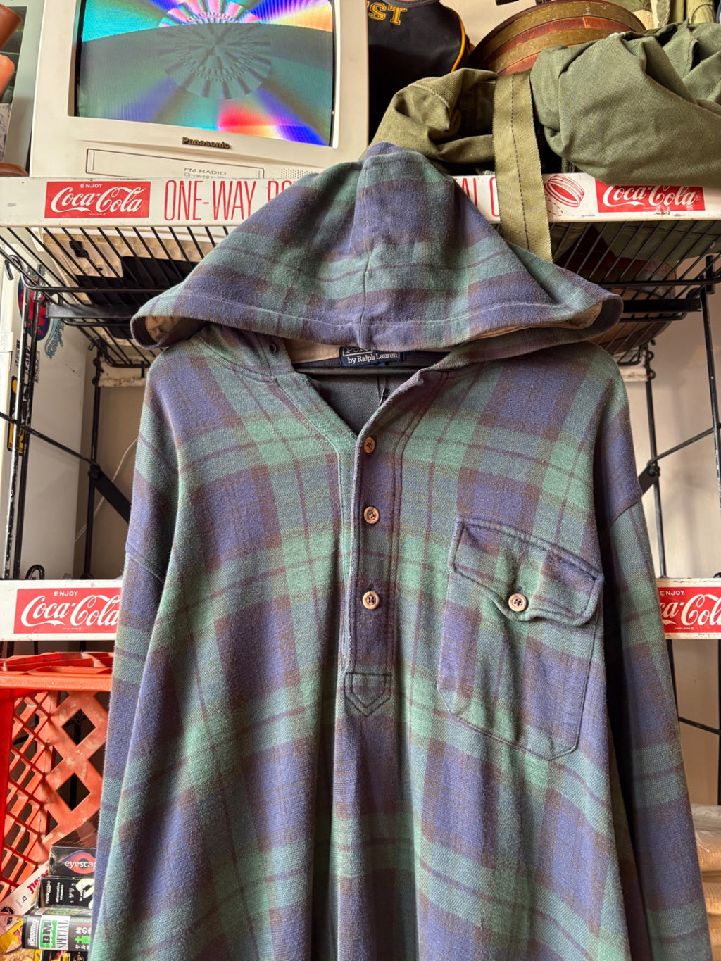 Polo Ralph Lauren Plaid Buttoned Hoodie