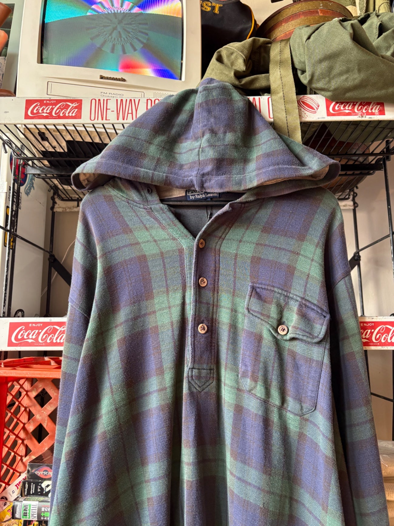 Polo Ralph Lauren Plaid Buttoned Hoodie