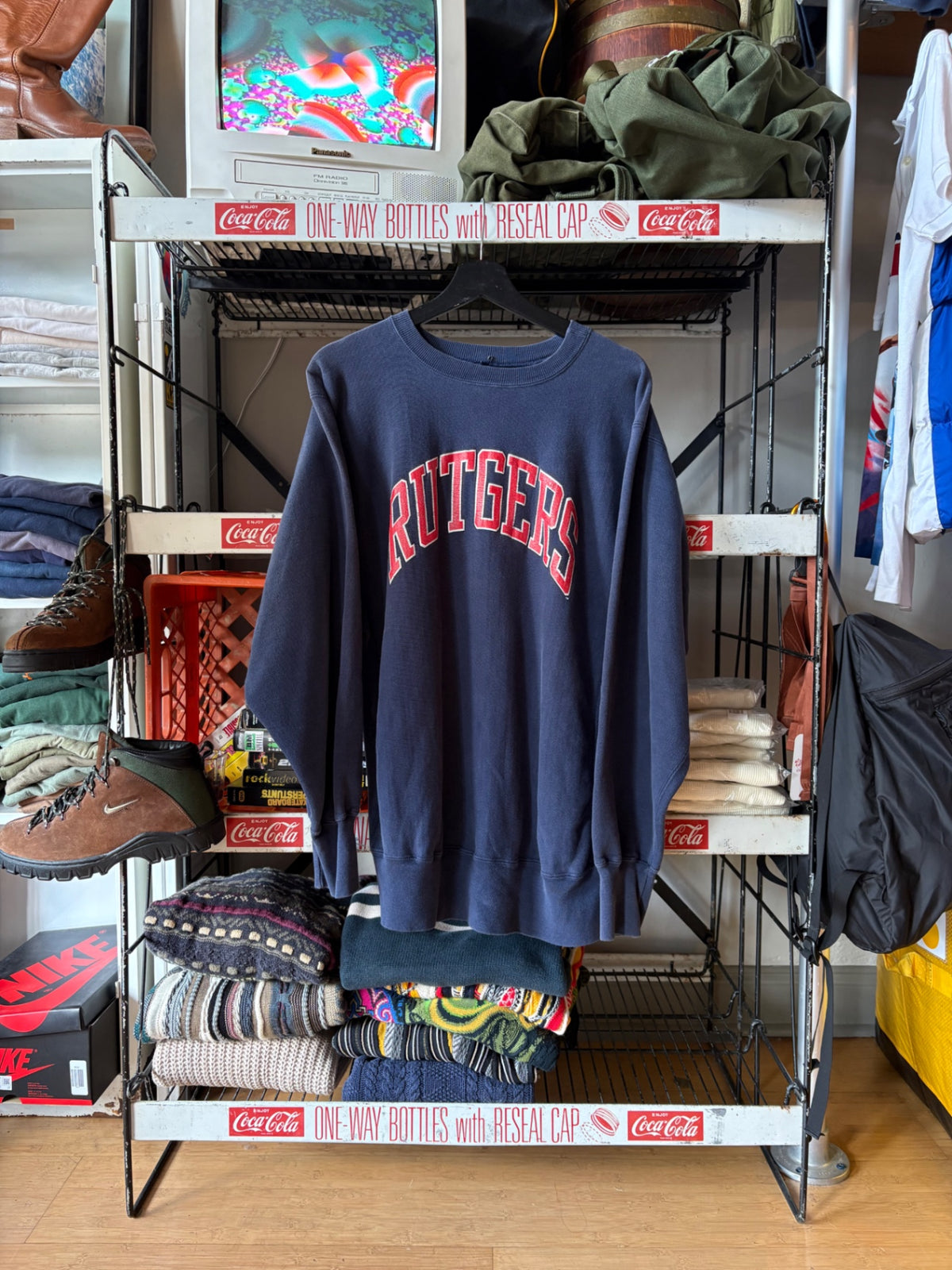 Rutgers Champion Reverse weave Navy