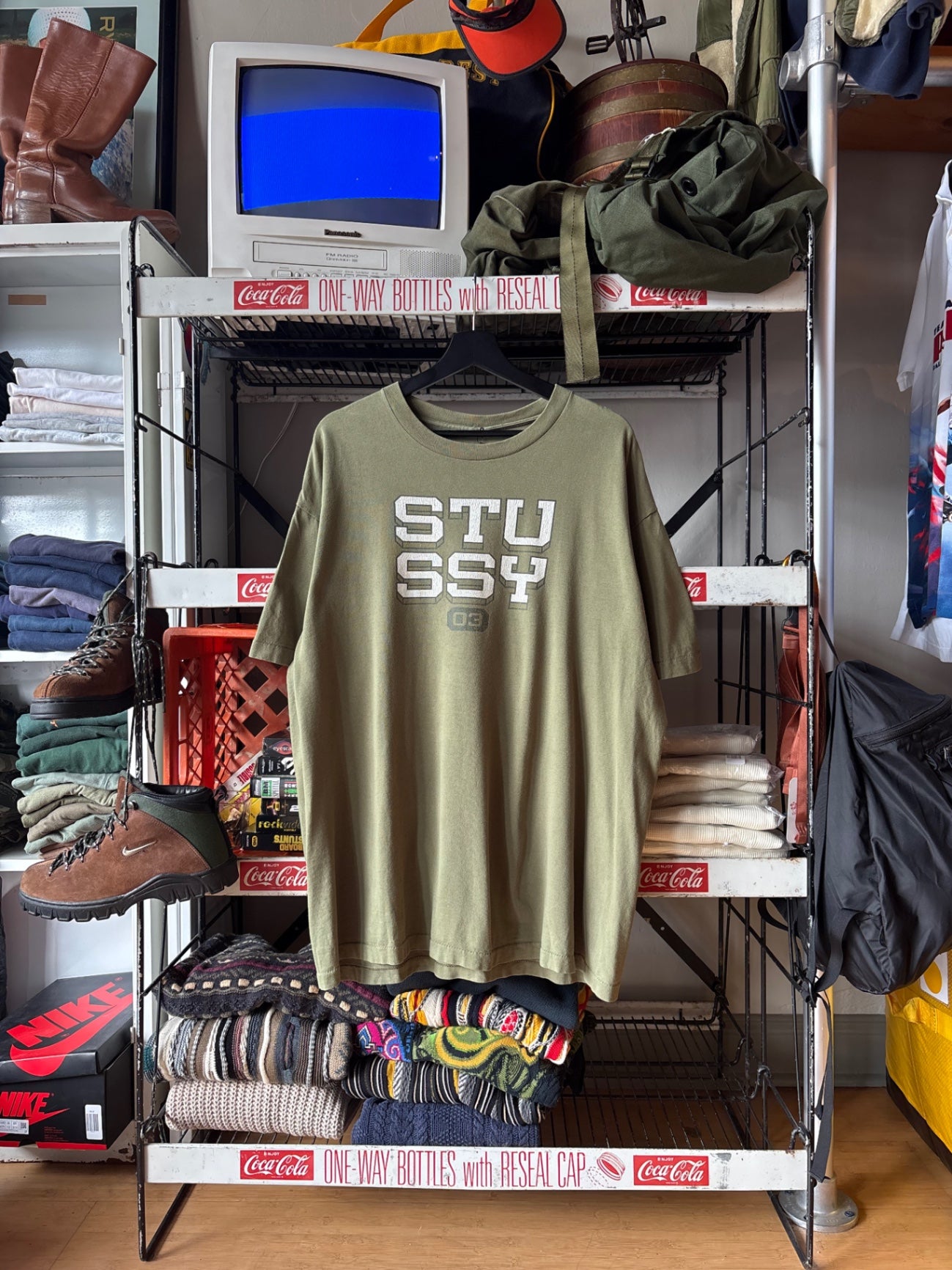 Green Stussy 2003 Tee