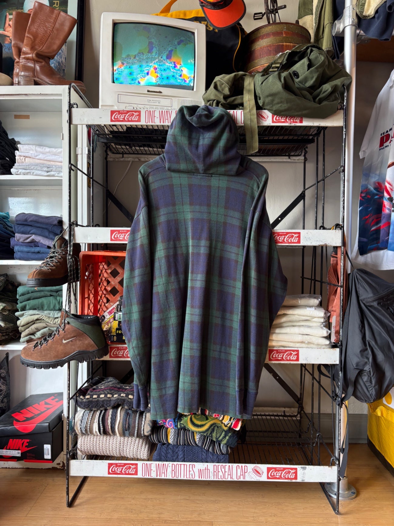 Polo Ralph Lauren Plaid Buttoned Hoodie