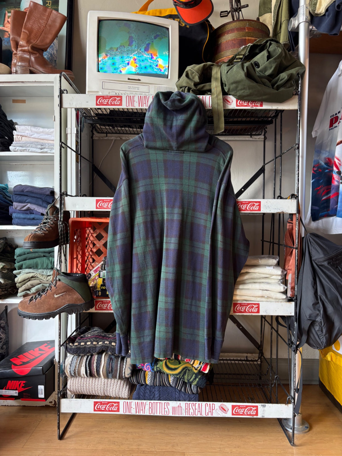 Polo Ralph Lauren Plaid Buttoned Hoodie