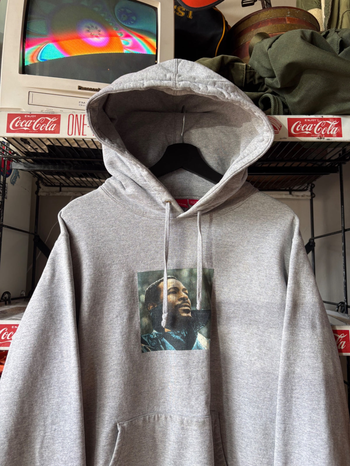 Grey Supreme Marvin Gaye hoodie Size M