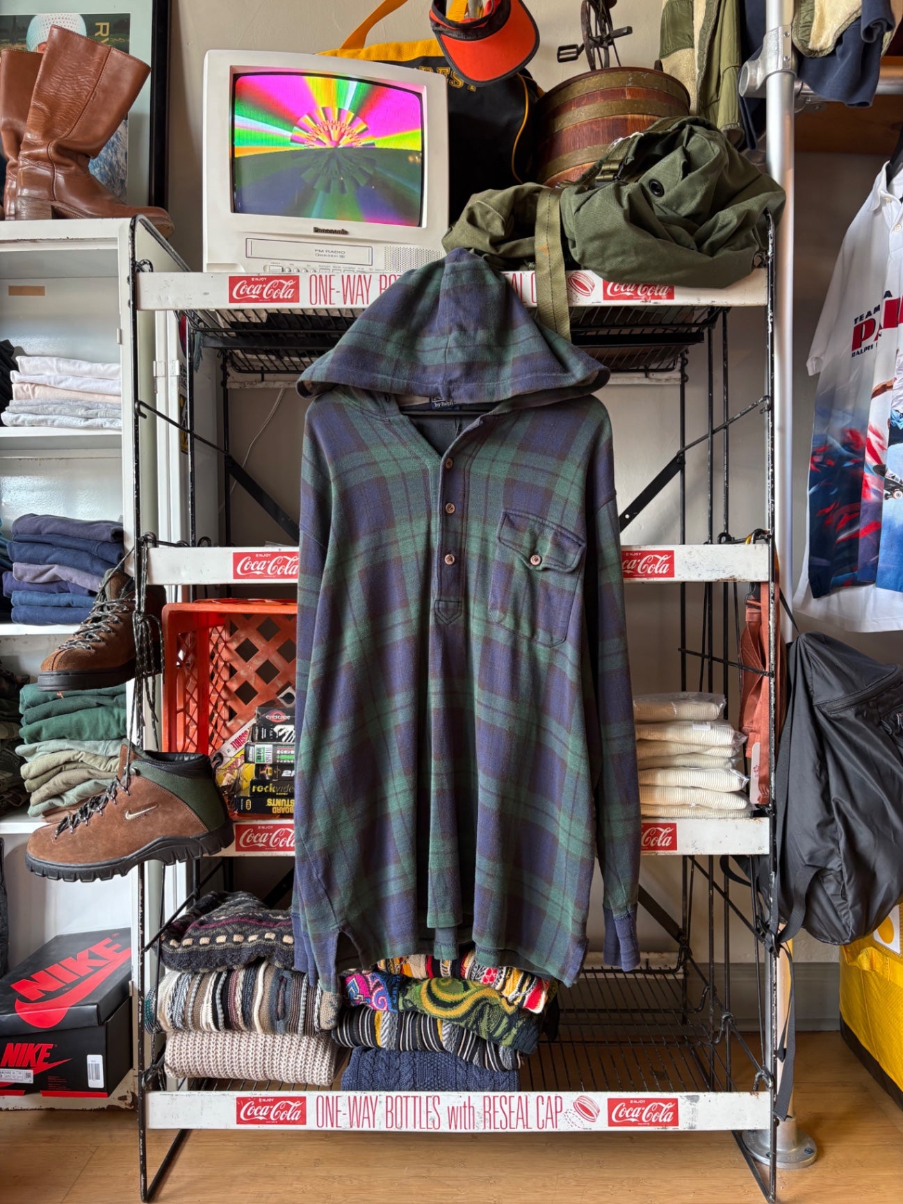Polo Ralph Lauren Plaid Buttoned Hoodie