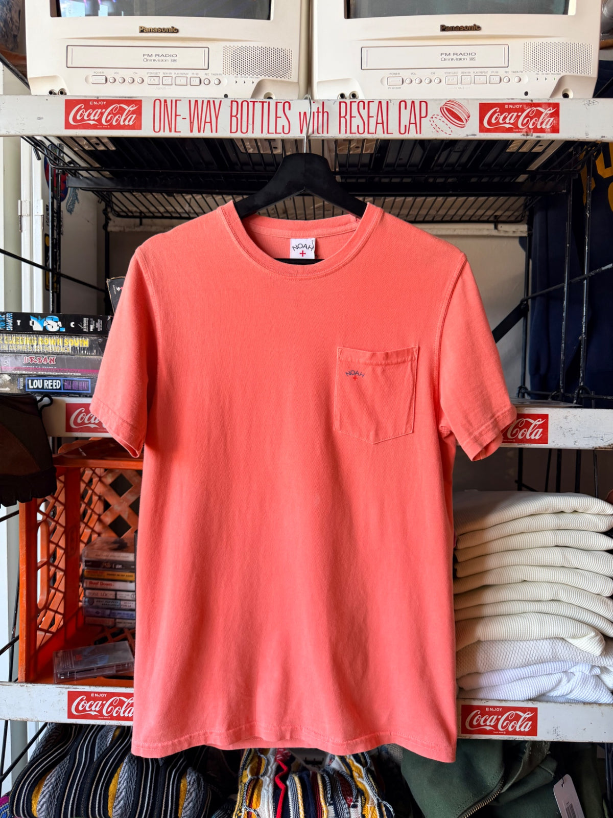 Noah Salmon Pocket Tee L