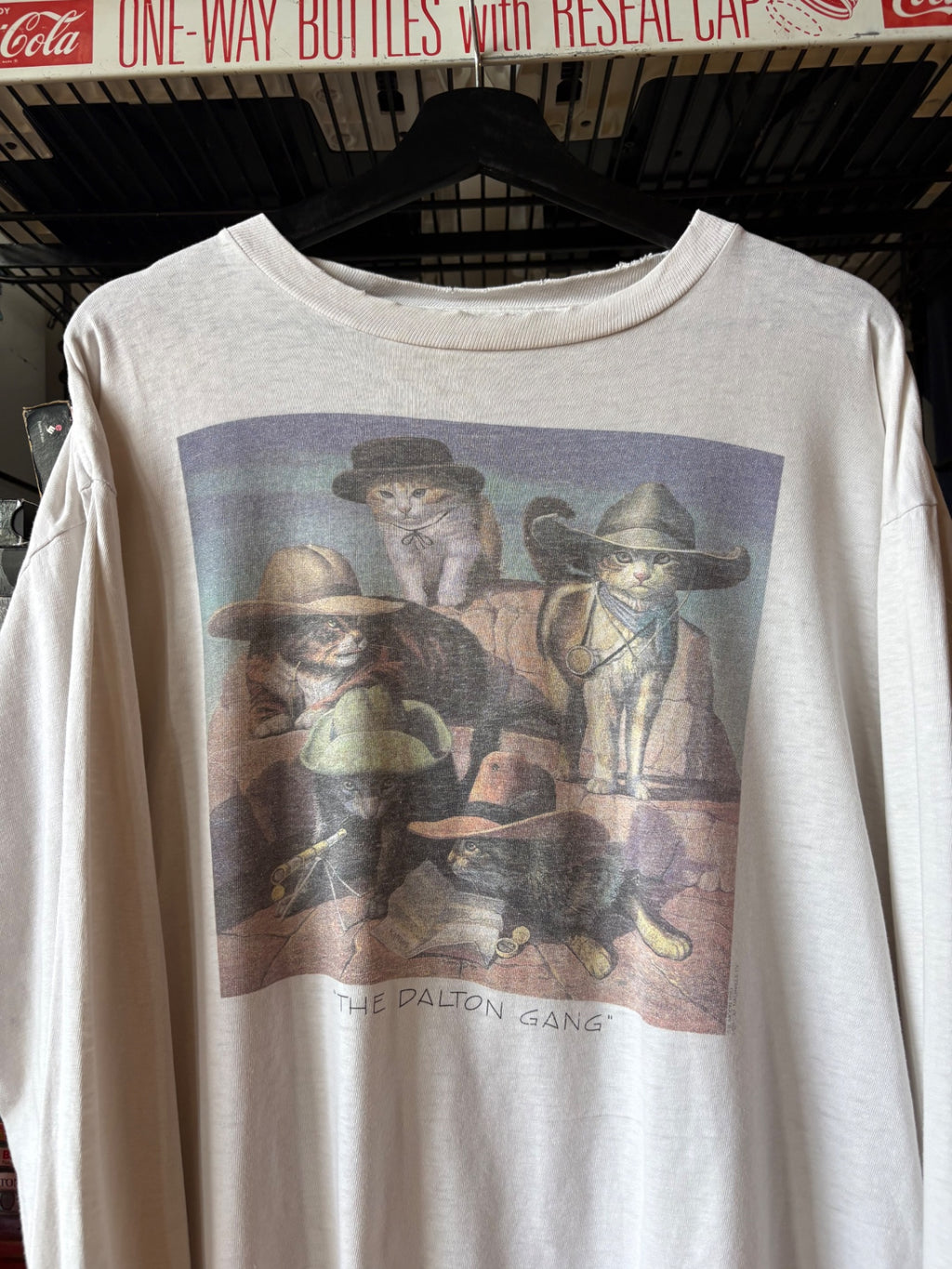 Cat Western Art Tee XL