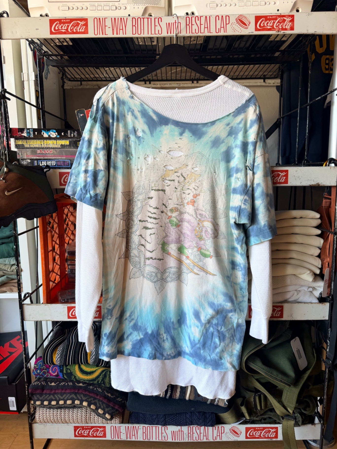 Thrashed Grateful Dead Snowboard Tee