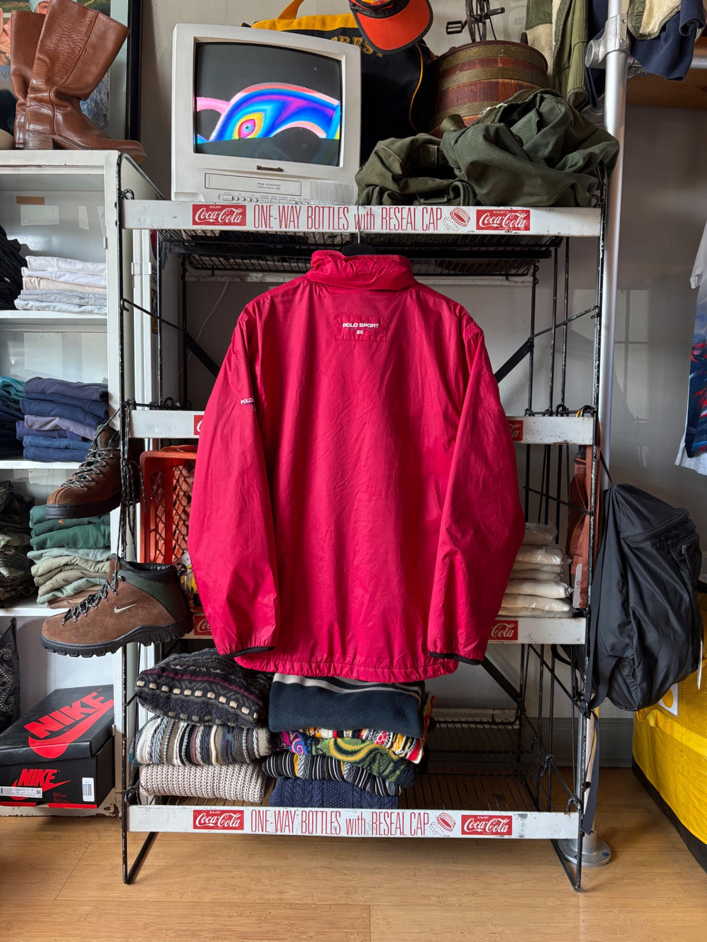 Polo Sport Red Fleece Lined Jacket