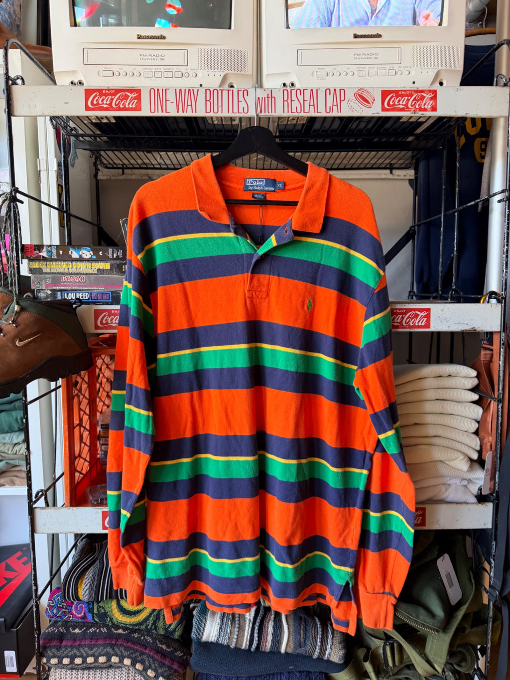 Striped Polo XL