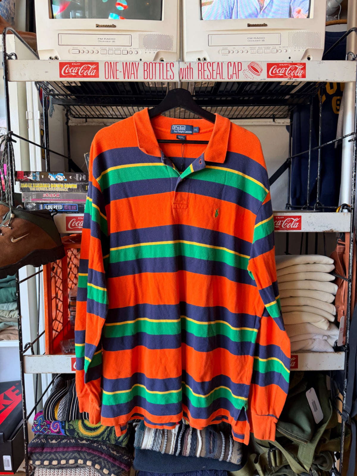 Striped Polo XL