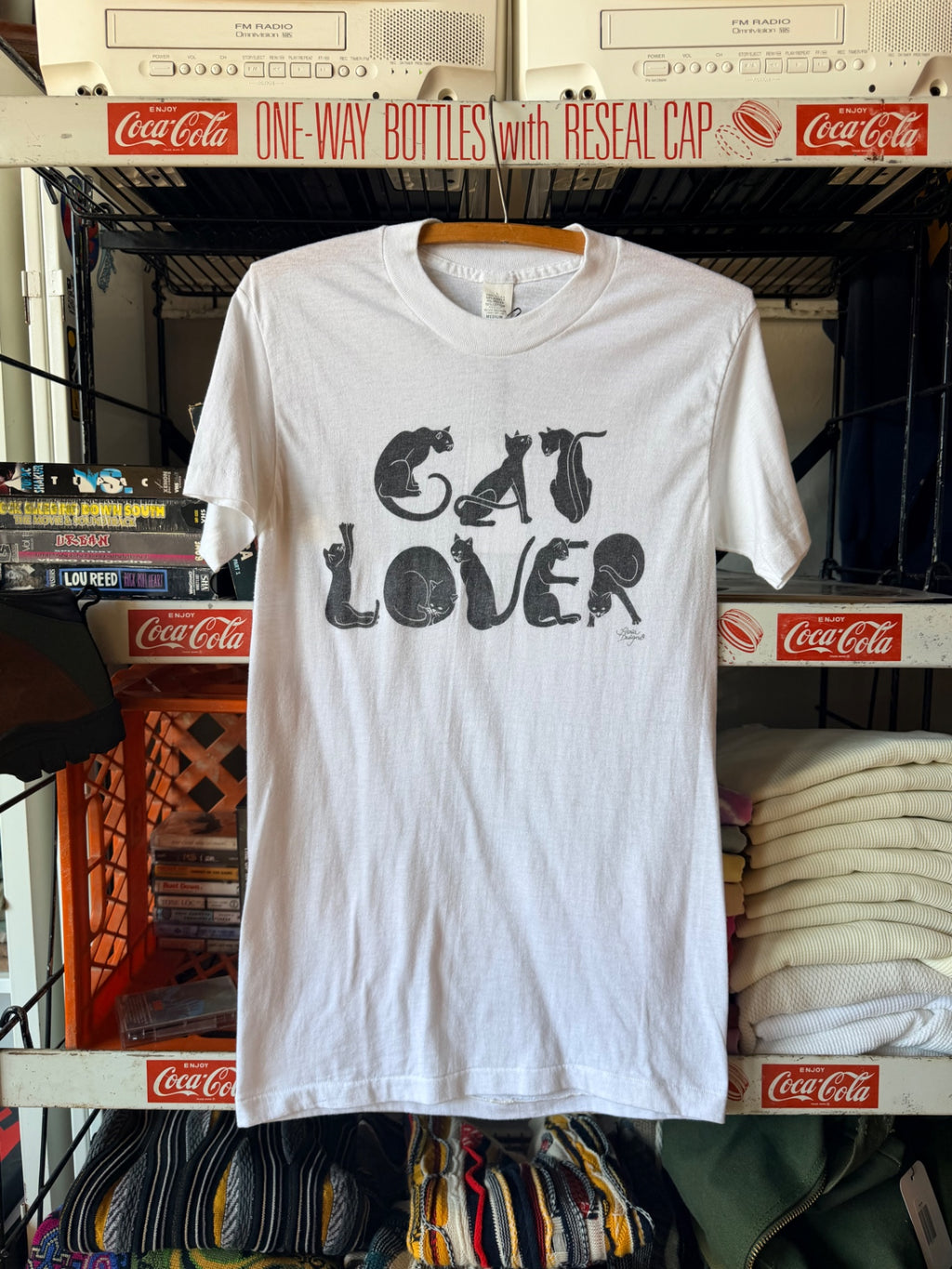 White Cat Lover Tee