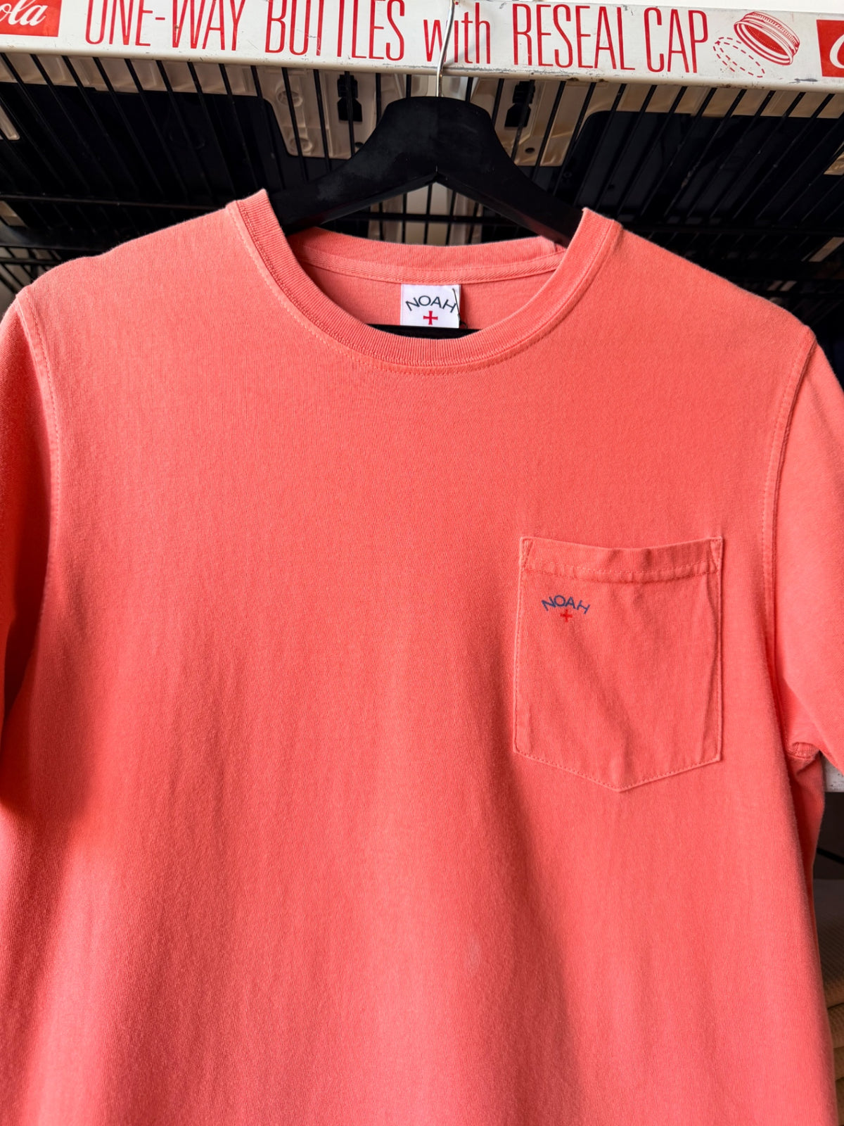 Noah Salmon Pocket Tee L