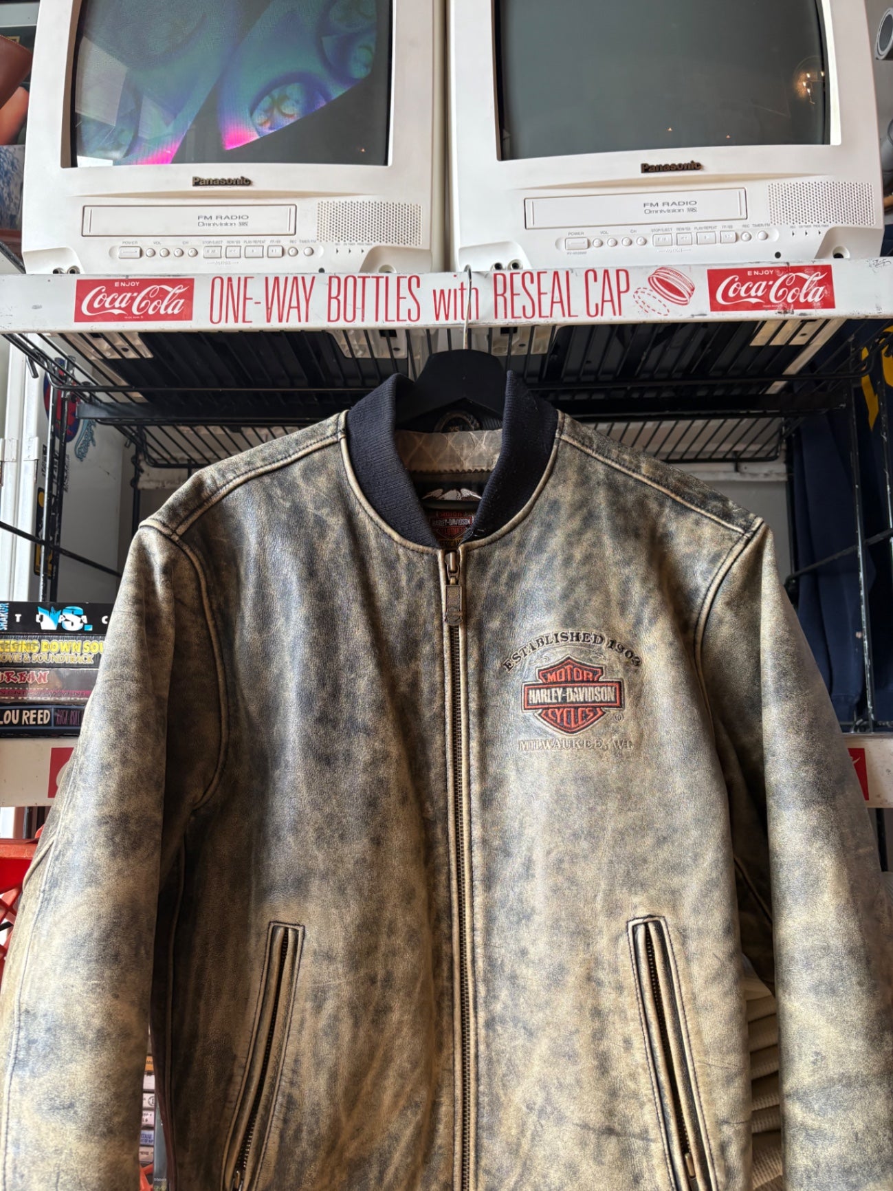 Faded Harley Leather Jacket