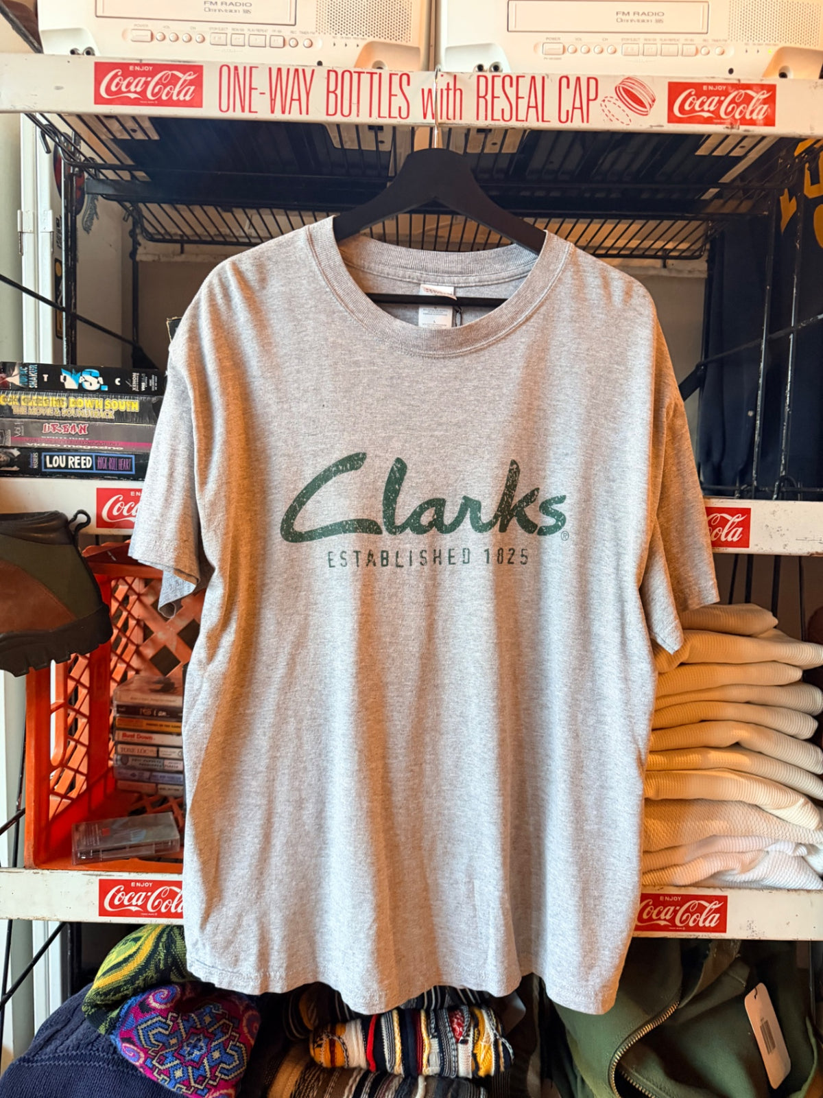 Gray Clarks Promo