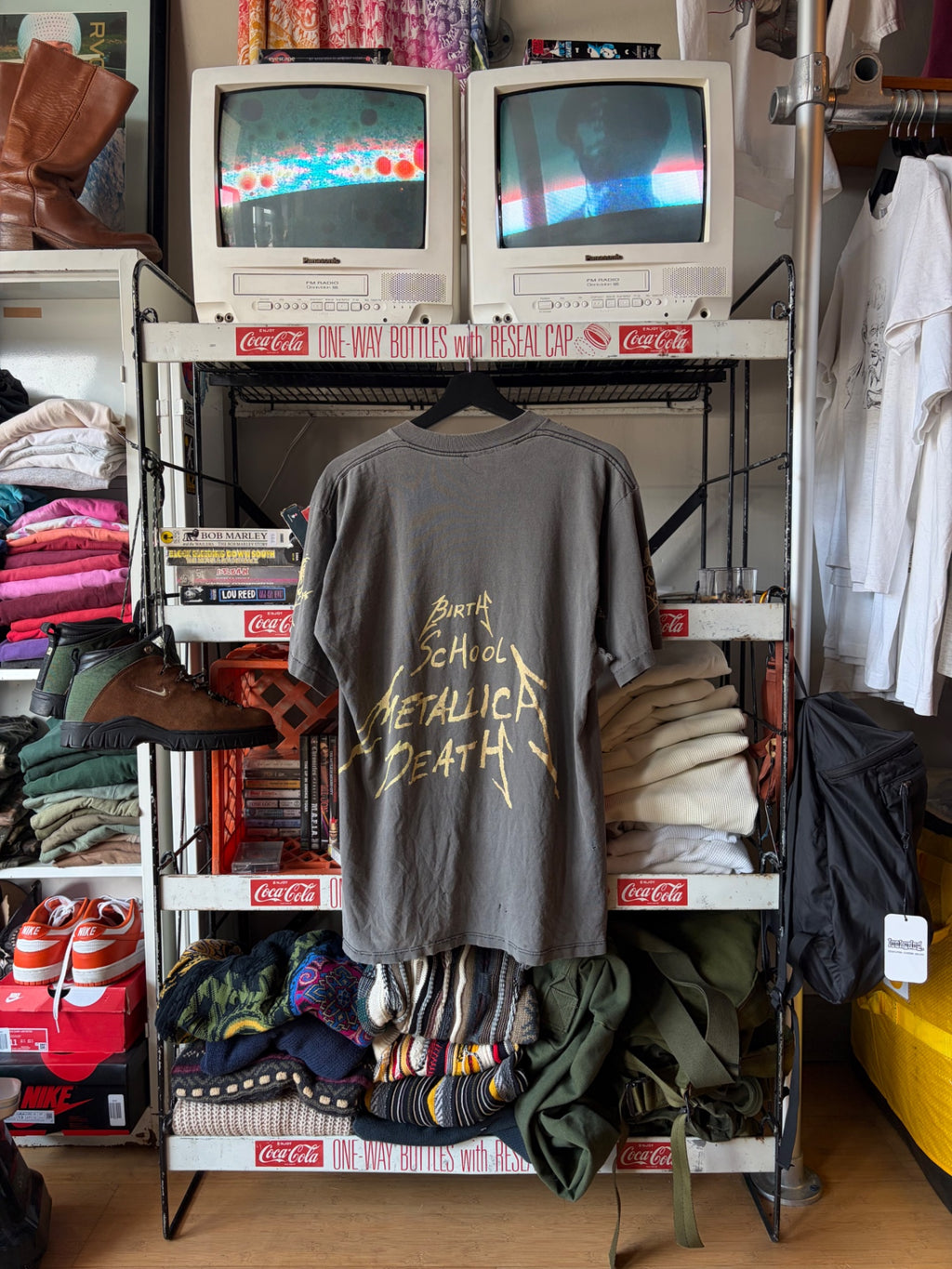 Trashed Metallica tee