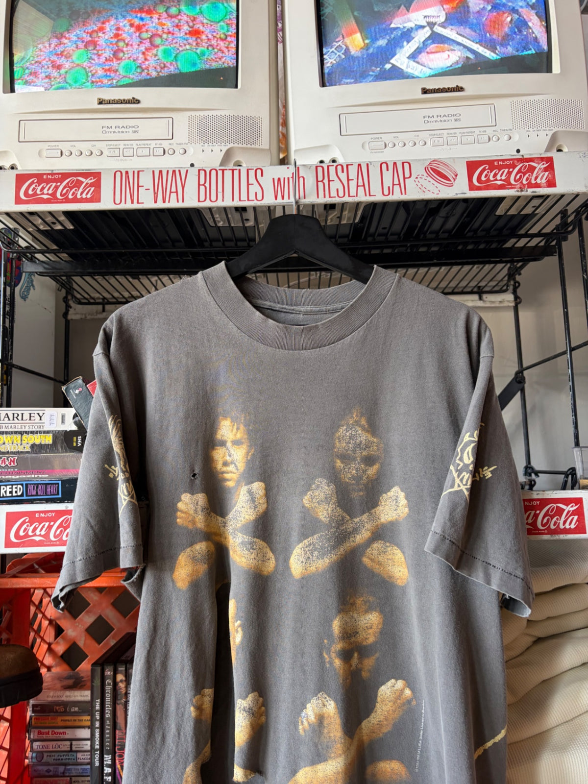 Trashed Metallica tee
