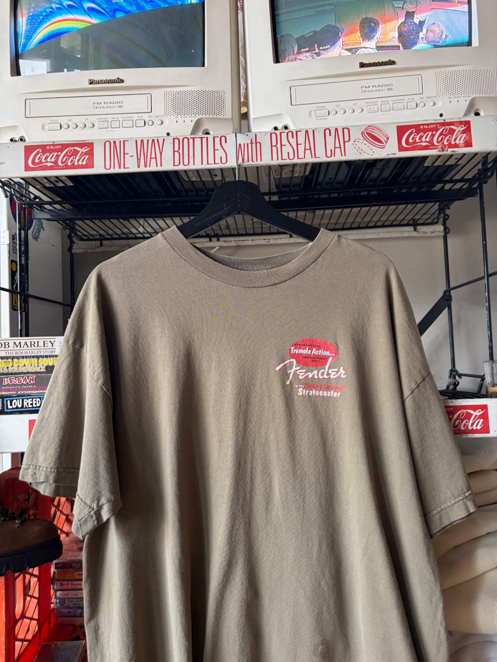 Green Fender Guitar shirt XL