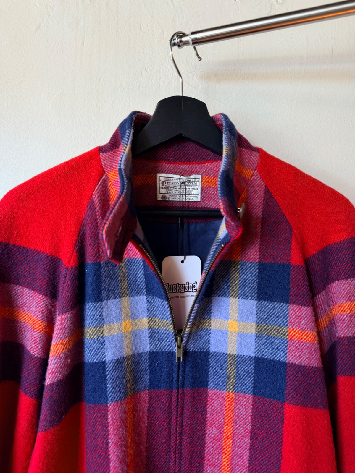 Plaid Pendleton Jacket Size L