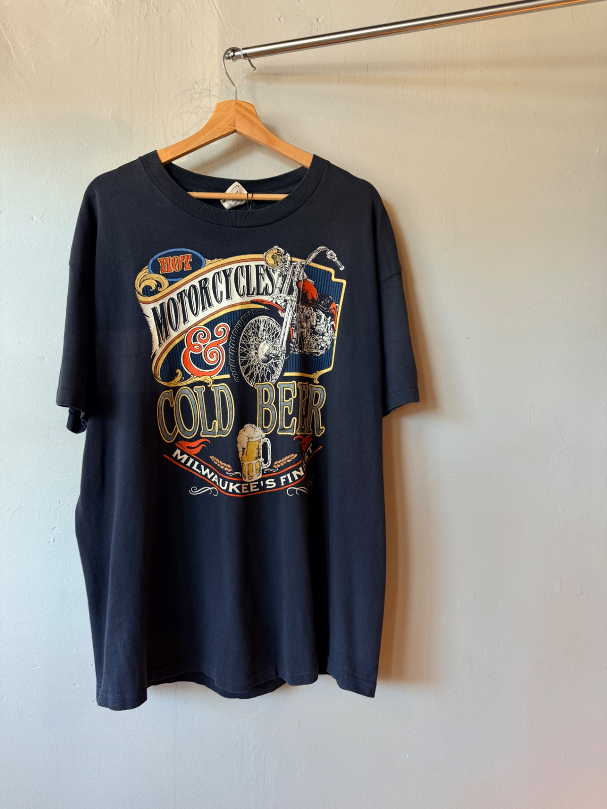 Black Bikes And beer tee