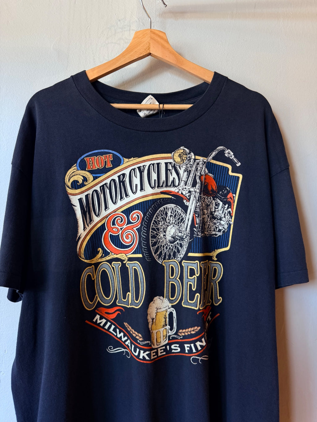 Black Bikes And beer tee