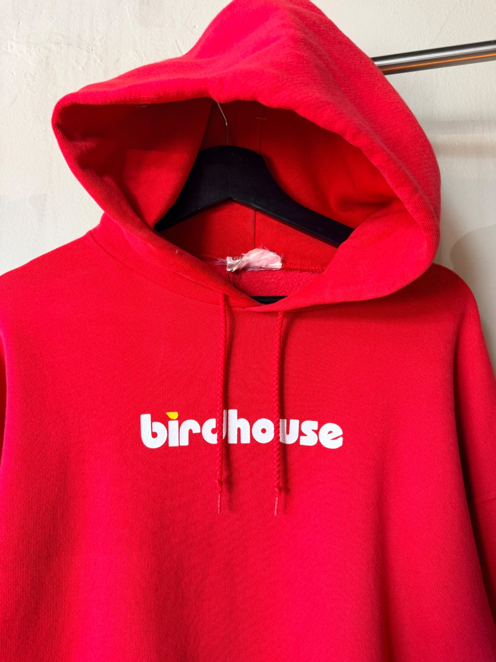 Red 1990s Silk Tag Birdhouse Hoodie Size XL