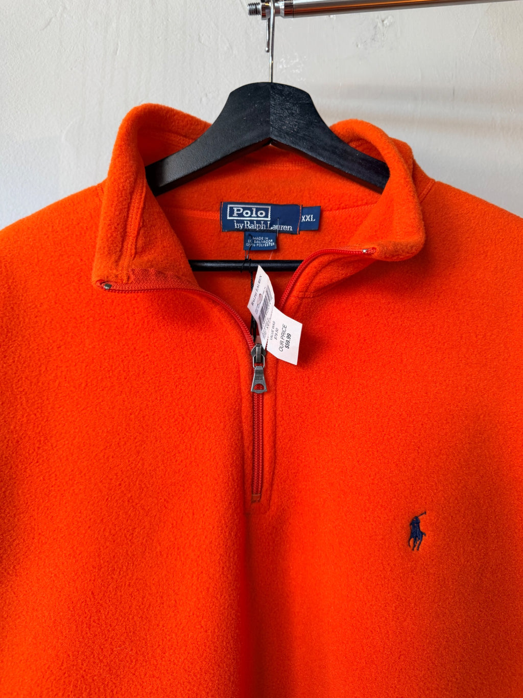 Orange Polo Fleece