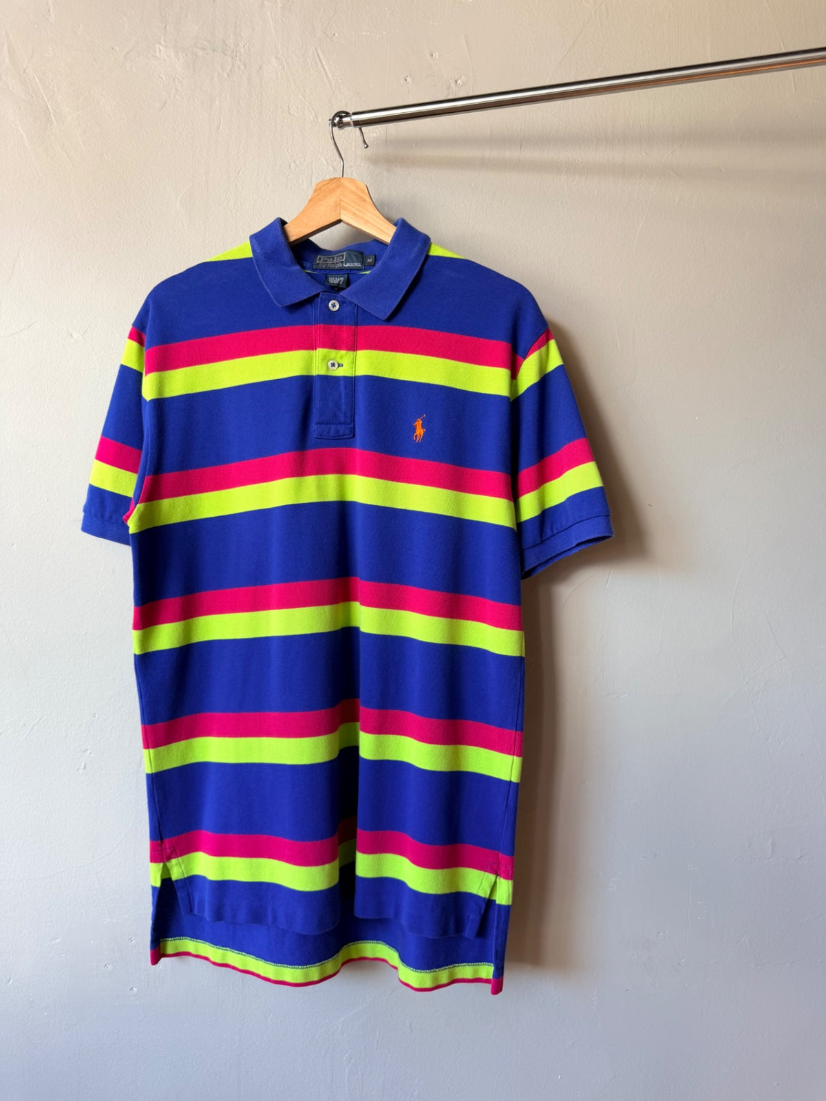 Polo Ralph Lauren Stripe Neon Size M