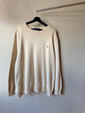 Cream Polo Sweater Size XL