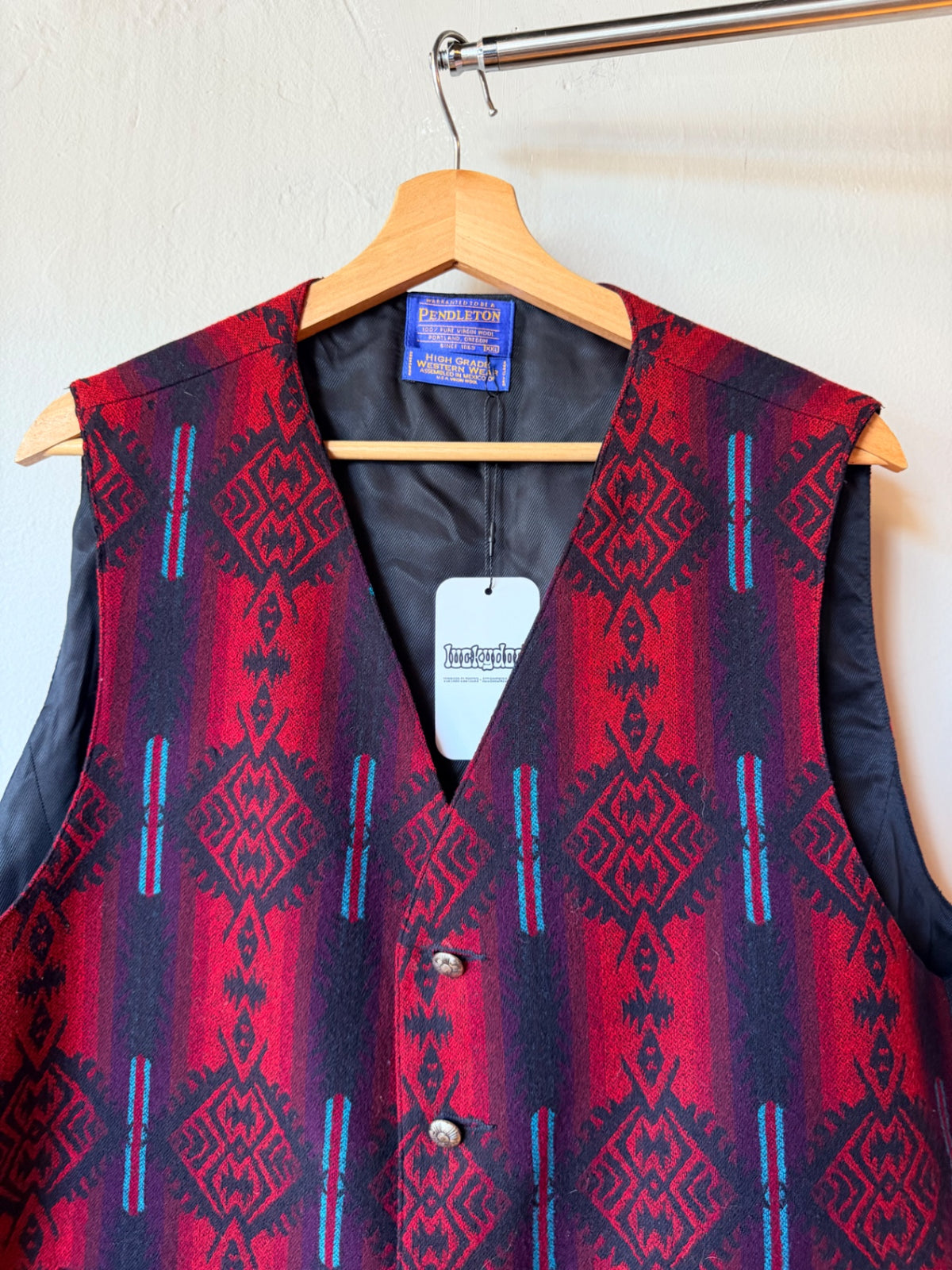 Aztec Pendleton Vest Size XL