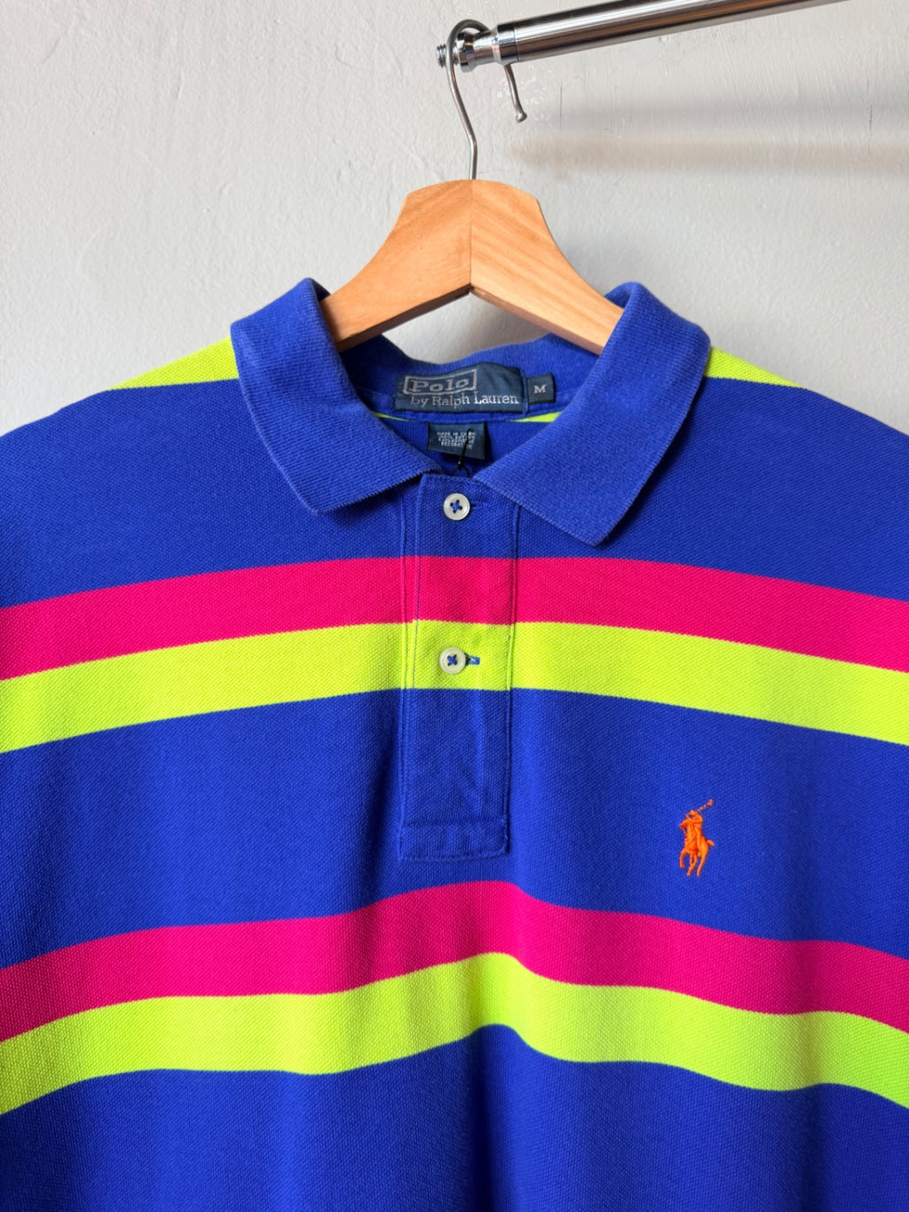 Polo Ralph Lauren Stripe Neon Size M