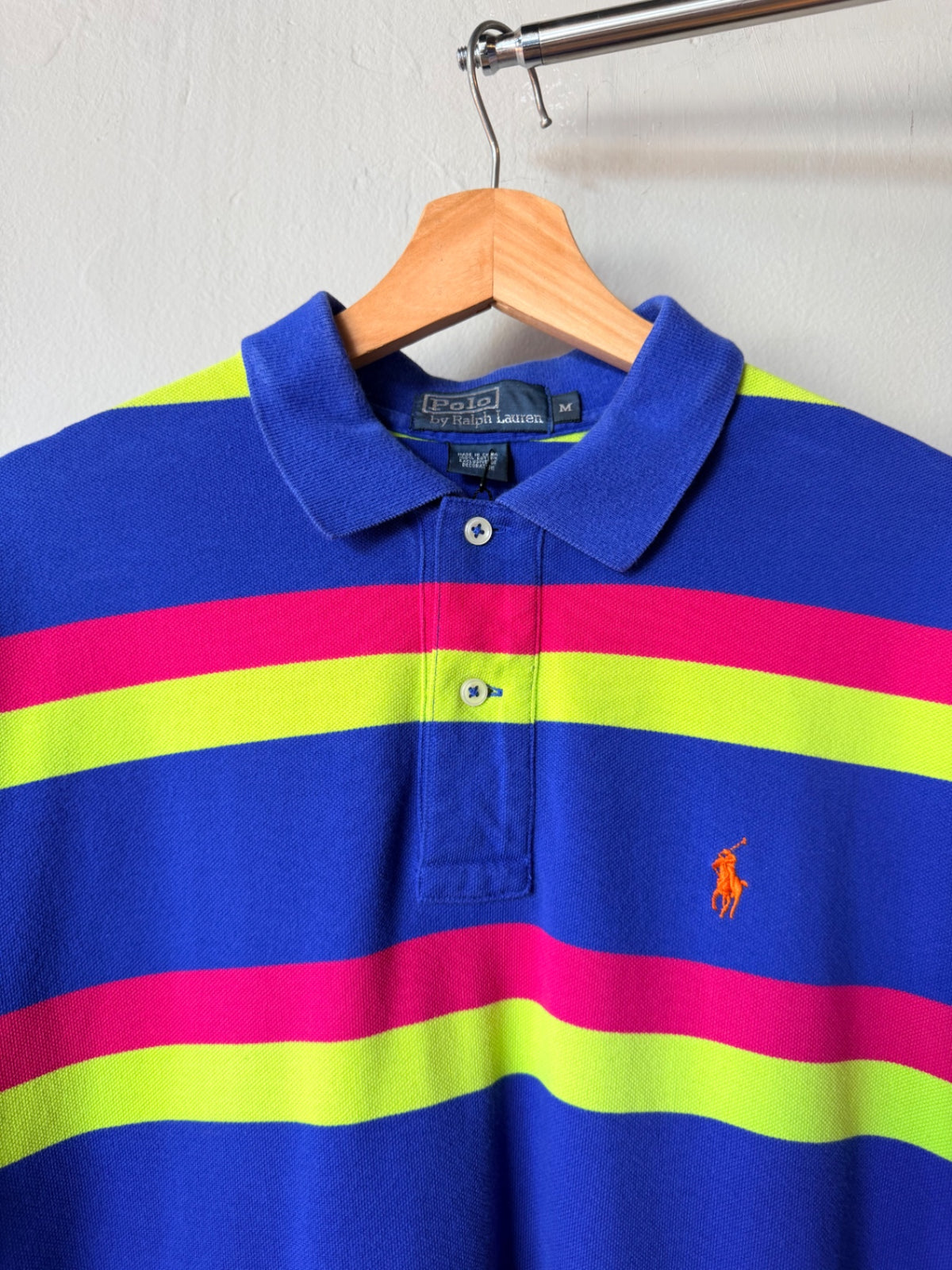 Polo Ralph Lauren Stripe Neon Size M