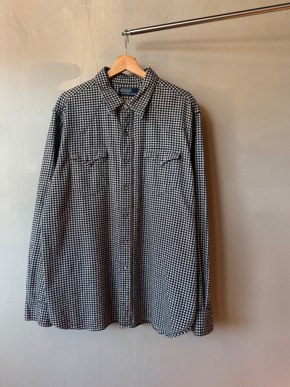 Houndstooth polo western Button up