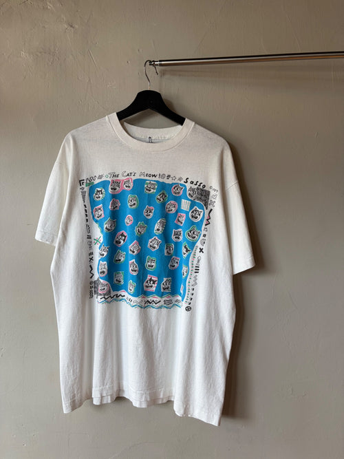 1989 Sasso Cats Art tee