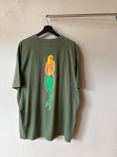 00s A&F Mermaid Tee Green