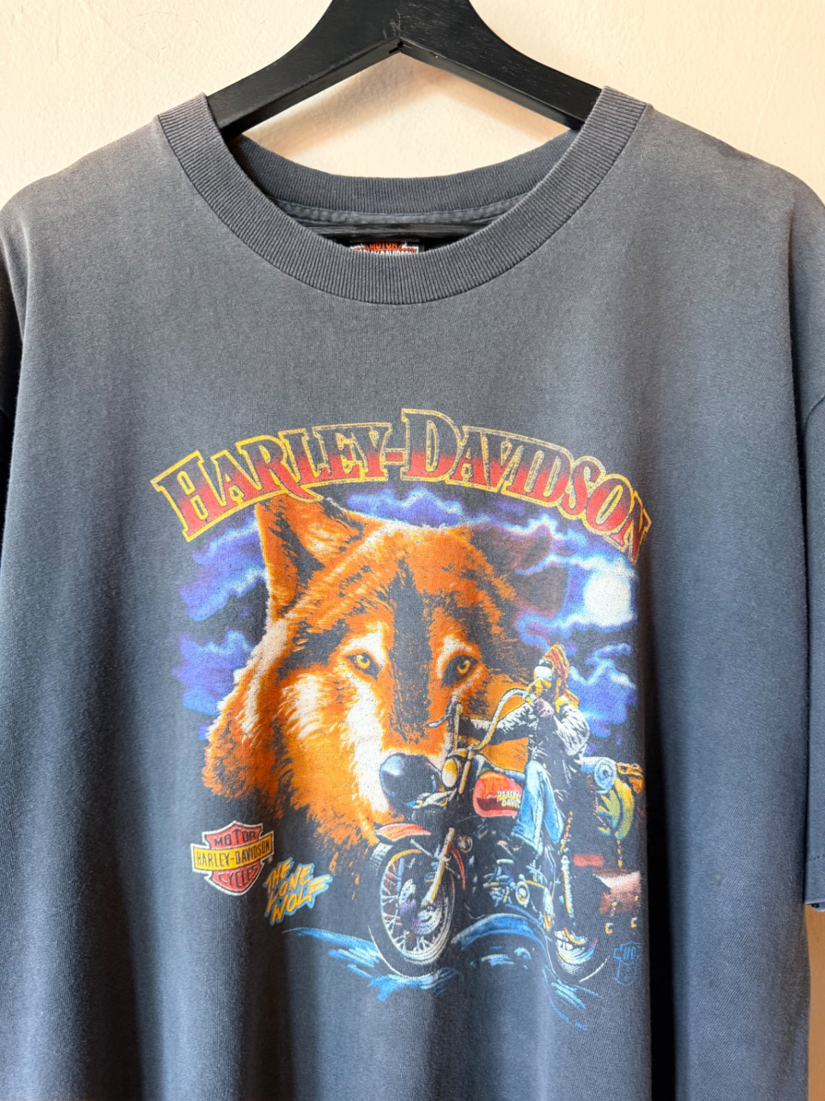 Black Harley Davidson Two Lost Bros Size L