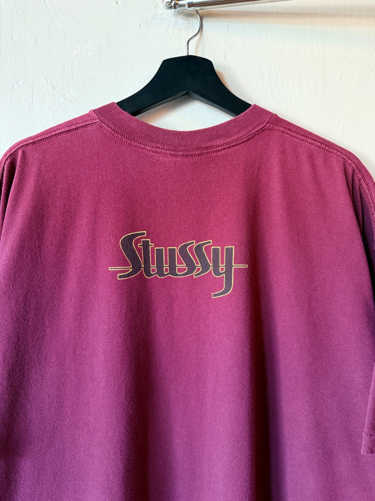 Faded Maroon Stussy S Tee Size XXL