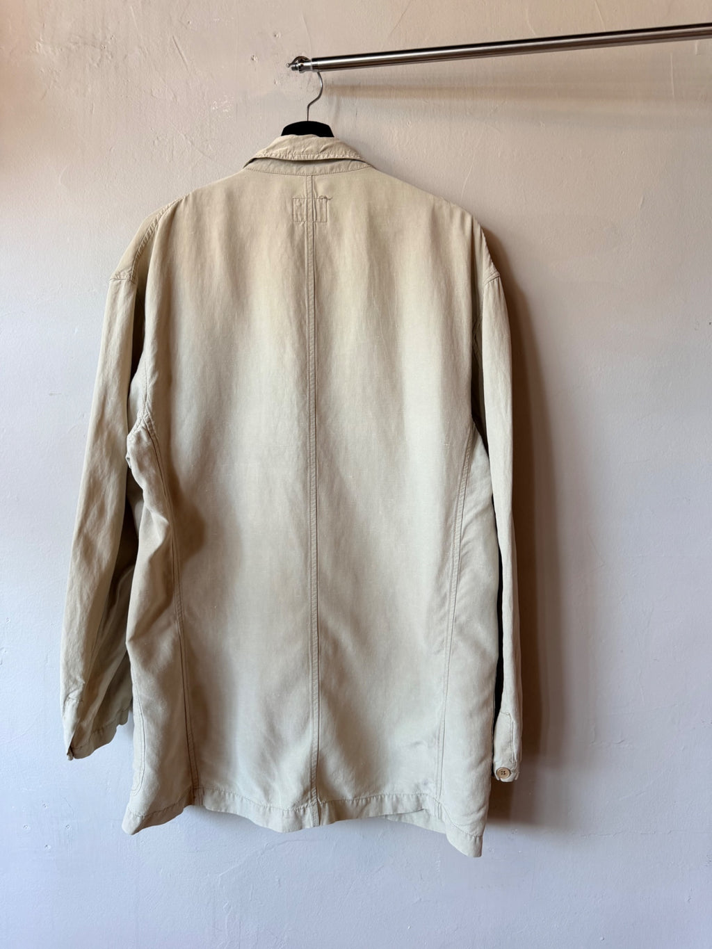 Calvin Klein Linen Blazer Tan Size S