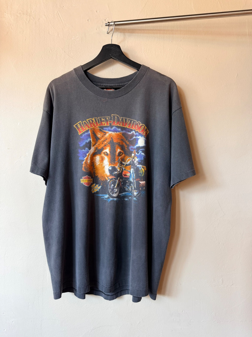 Black Harley Davidson Two Lost Bros Size L