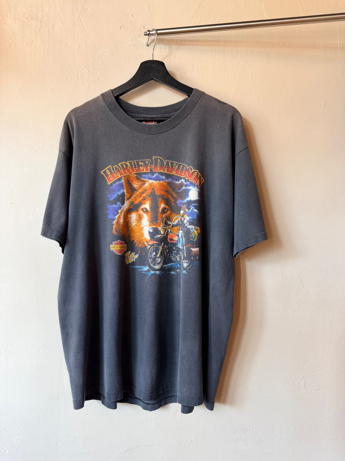 Black Harley Davidson Two Lost Bros Size L