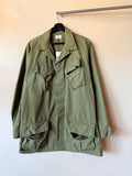 Slanted Pocket Military Field Jacket Size M Long
