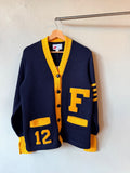Blue And Gold Cardigan L
